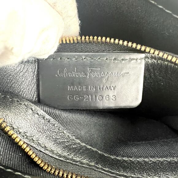 Ferragamo Wicker Top Handle Two-Way Bag - Picture 8 of 9